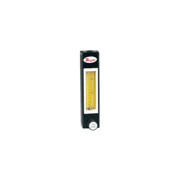 Direct reading glass flowmeter, 316 SS float, flow rate 0.05 GPH water.